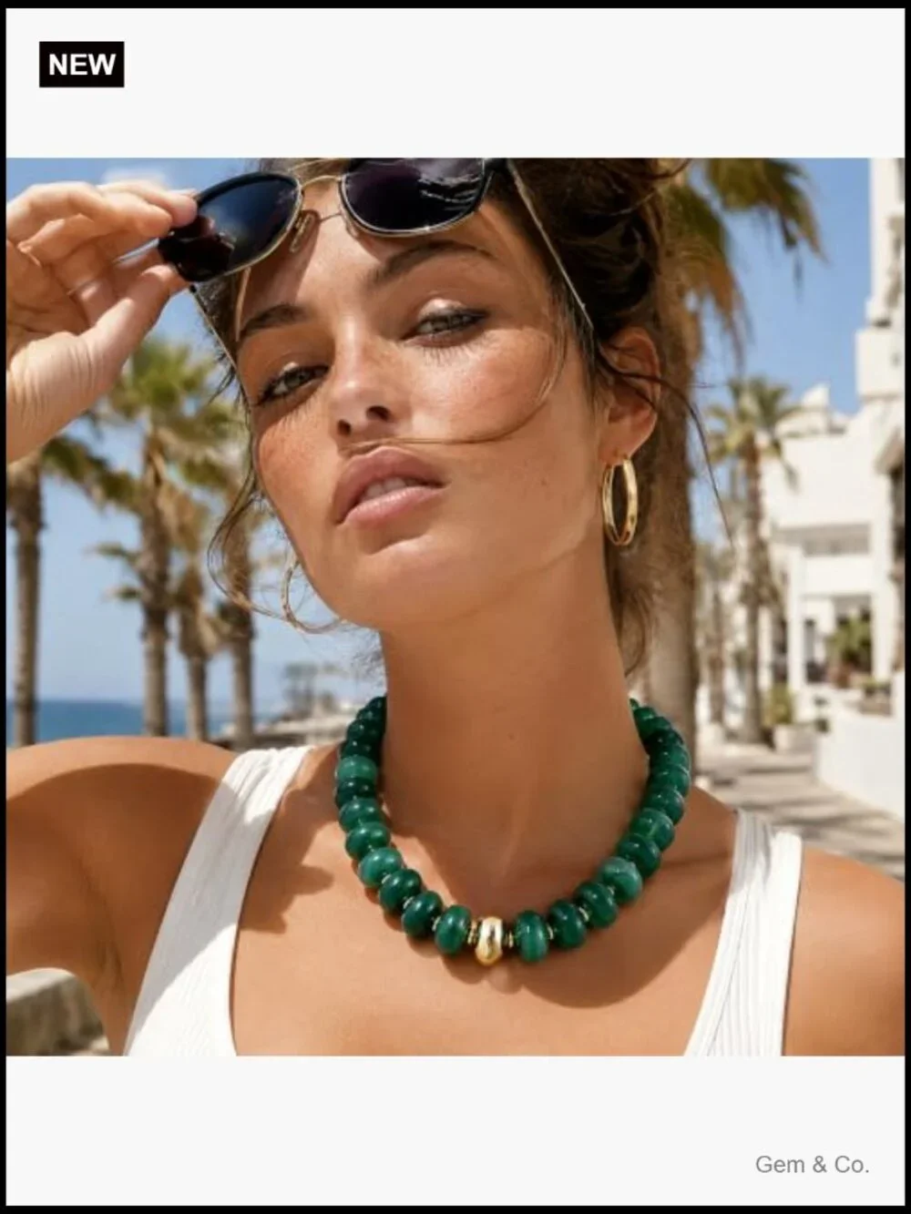 Chunky Resin Bead Bold Collar Statement Necklace
